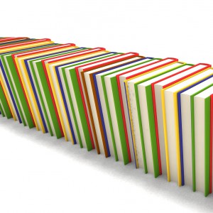 hard cover books in attractive colors